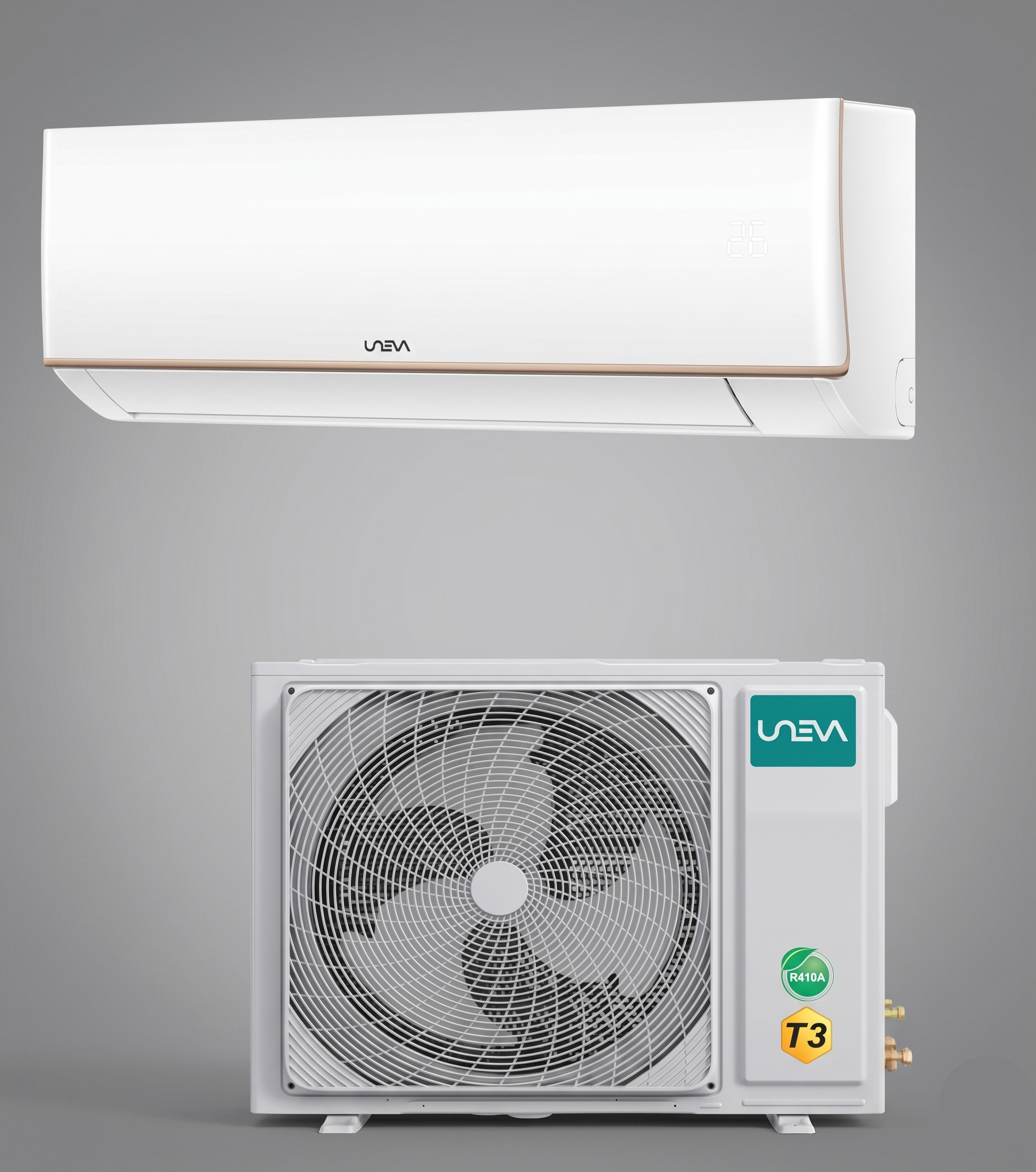 سبلت يونيفا 2 طن جداري UN-GHS24 T3 PRO | ضاغط روتاري T3