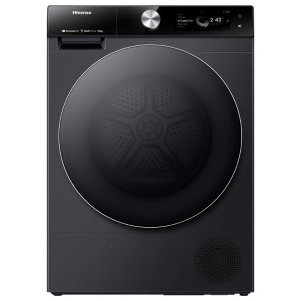 مجففة هايسنس فتحة جانبية - 10 كغم - DH7S107BB - اسود تيتانيوم Hisense Side Opening Dryer - 10 kg - DH7S107BB - Titanium Black